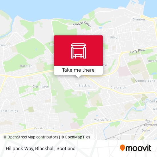 Hillpack Way, Blackhall map