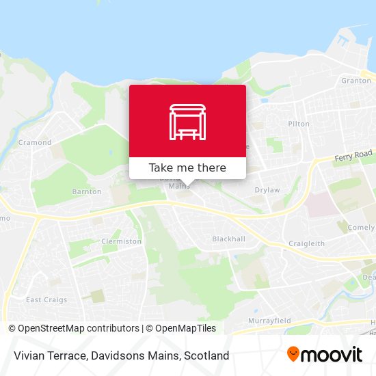 Vivian Terrace, Davidsons Mains map