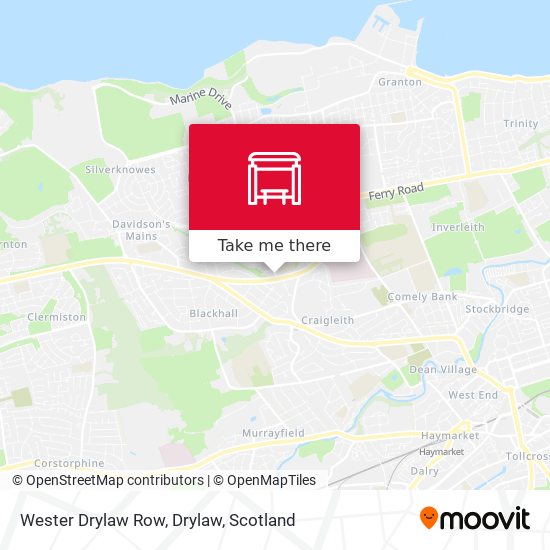 Wester Drylaw Row, Drylaw map