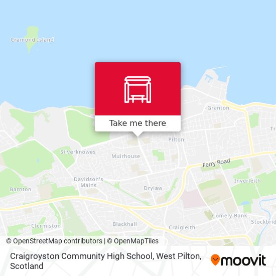 Craigroyston Community High School, West Pilton map