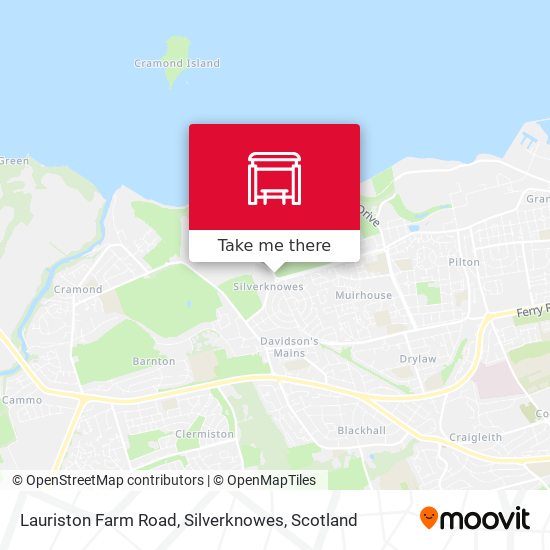 Lauriston Farm Road, Silverknowes map