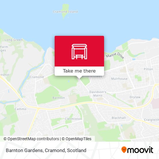 Barnton Gardens, Cramond map