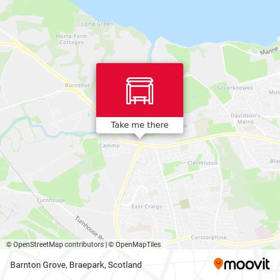 Barnton Grove, Braepark map