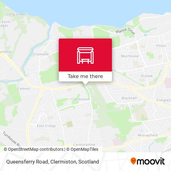 Queensferry Road, Clermiston map