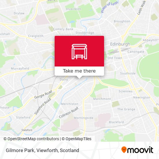 Gilmore Park, Viewforth map