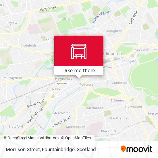 Morrison Street, Fountainbridge map