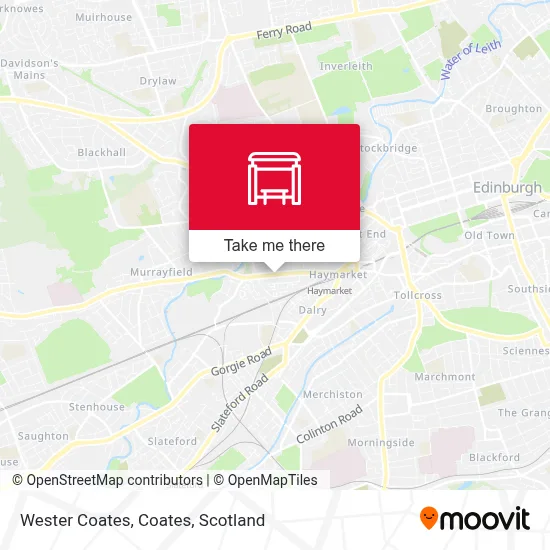 Wester Coates, Coates map