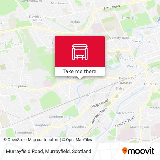 Murrayfield Road, Murrayfield map