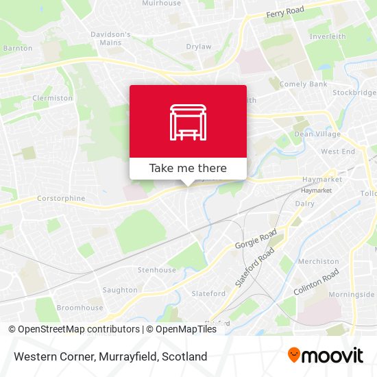Western Corner, Murrayfield map