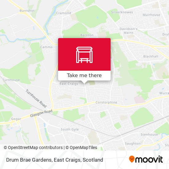 Drum Brae Gardens, East Craigs map