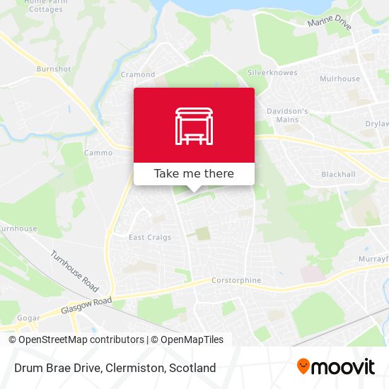 Drum Brae Drive, Clermiston map