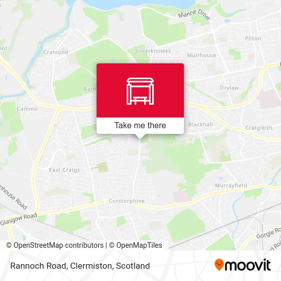 Rannoch Road, Clermiston map