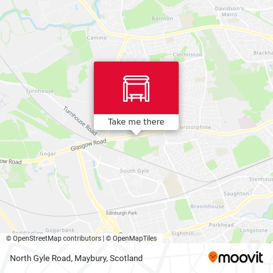 North Gyle Road, Maybury map