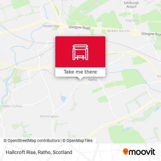 Hallcroft Rise, Ratho map