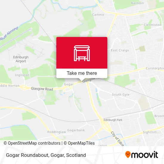 Gogar Roundabout, Gogar map