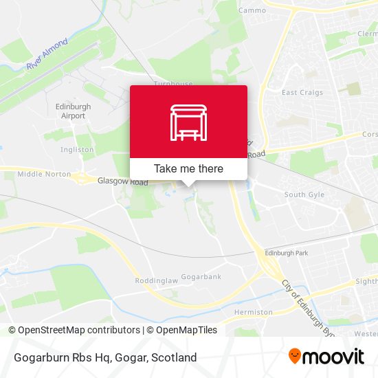 Gogarburn Rbs Hq, Gogar map