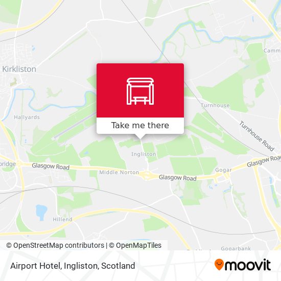 Airport Hotel, Ingliston map