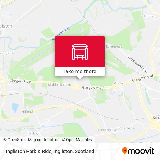 Ingliston Park & Ride, Ingliston map