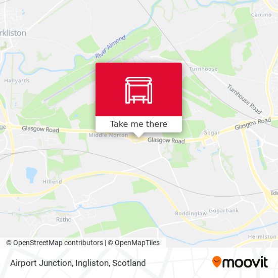 Airport Junction, Ingliston map