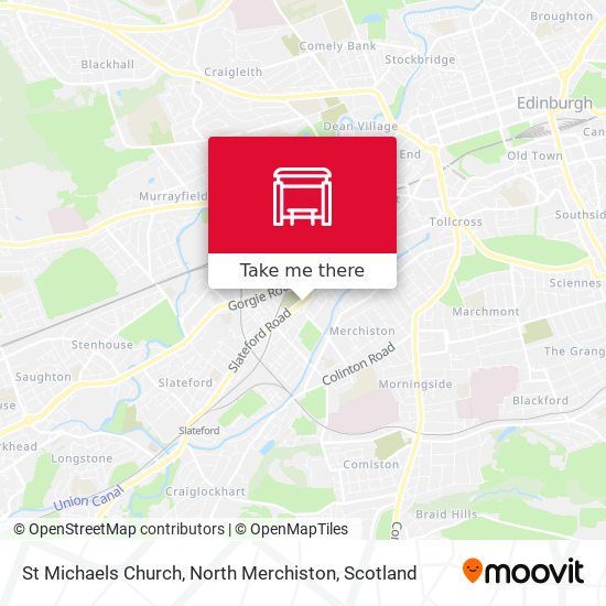 St Michaels Church, North Merchiston map