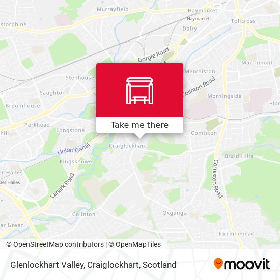 Glenlockhart Valley, Craiglockhart map