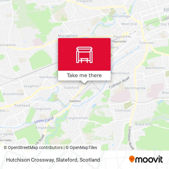 Hutchison Crossway, Slateford map