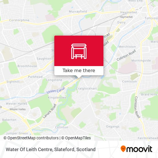 Water Of Leith Centre, Slateford map