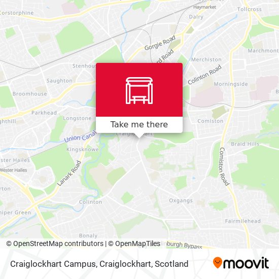 Craiglockhart Campus, Craiglockhart map