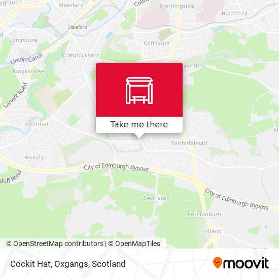 Cockit Hat, Oxgangs map