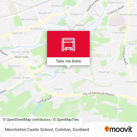 Merchiston Castle School, Colinton map