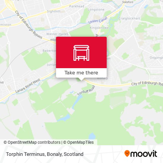 Torphin Terminus, Bonaly map