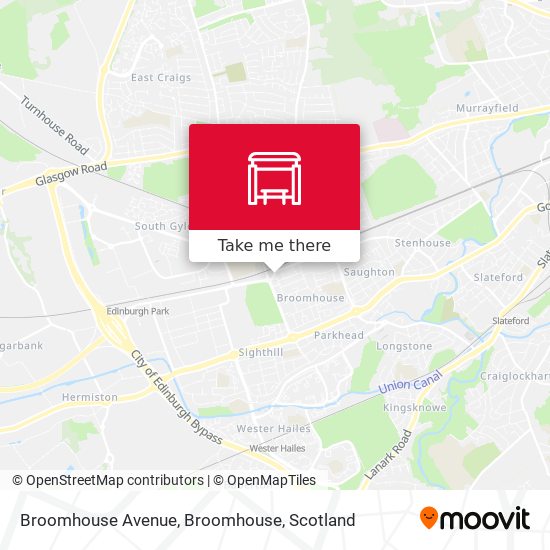 Broomhouse Avenue, Broomhouse map