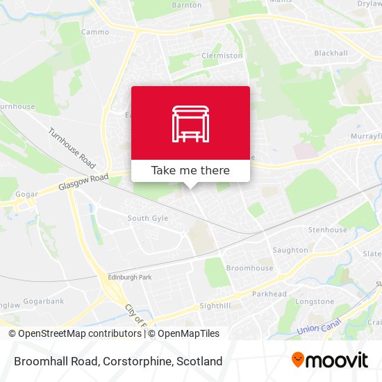 Broomhall Road, Corstorphine map