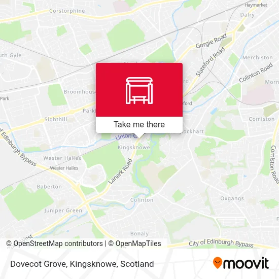 Dovecot Grove, Kingsknowe map