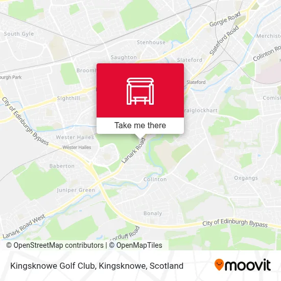 Kingsknowe Golf Club, Kingsknowe map