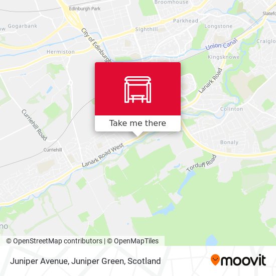 Juniper Avenue, Juniper Green map