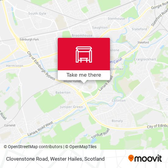 Clovenstone Road, Wester Hailes map