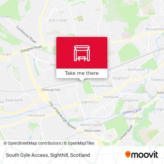 South Gyle Access, Sighthill map