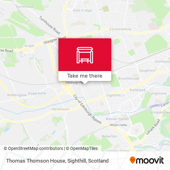 Thomas Thomson House, Sighthill map