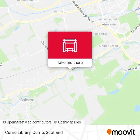 Currie Library, Currie map