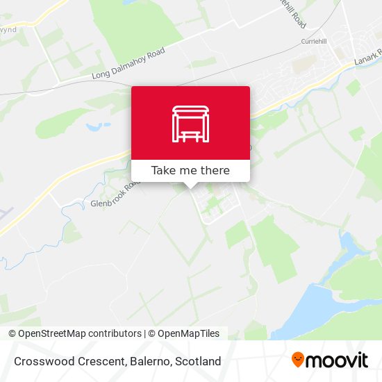 Crosswood Crescent, Balerno map