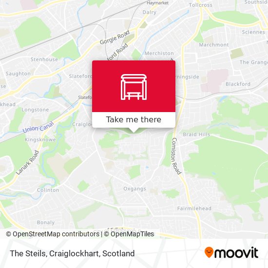The Steils, Craiglockhart map