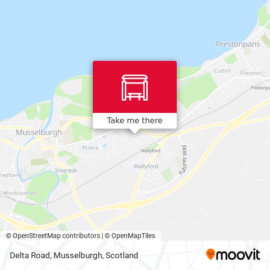 Delta Road, Musselburgh map