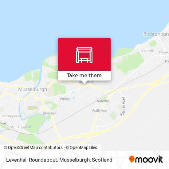 Levenhall Roundabout, Musselburgh map