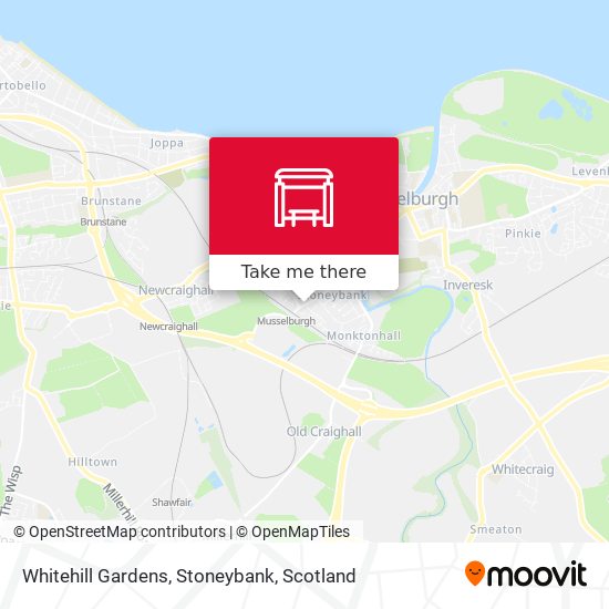 Whitehill Gardens, Stoneybank map