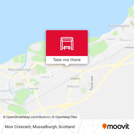 Moir Crescent, Musselburgh map