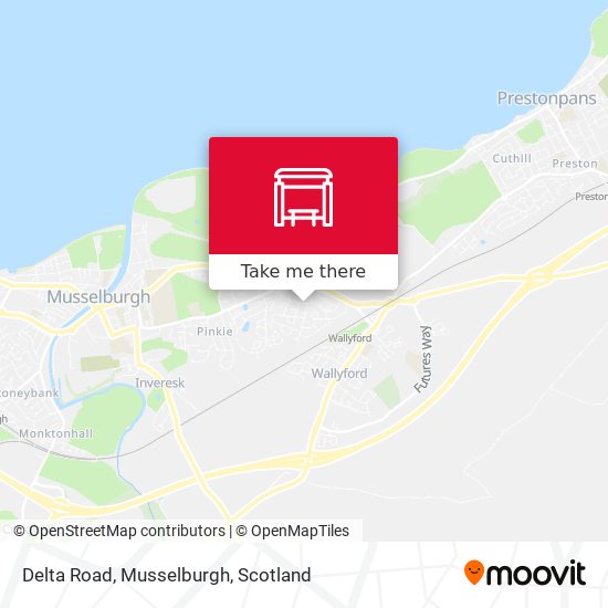 Delta Road, Musselburgh map