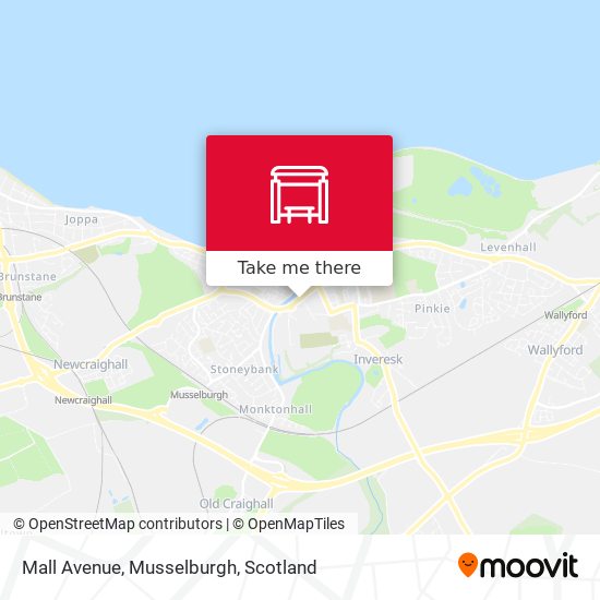 Mall Avenue, Musselburgh map
