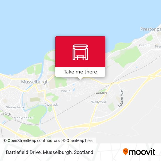 Battlefield Drive, Musselburgh map