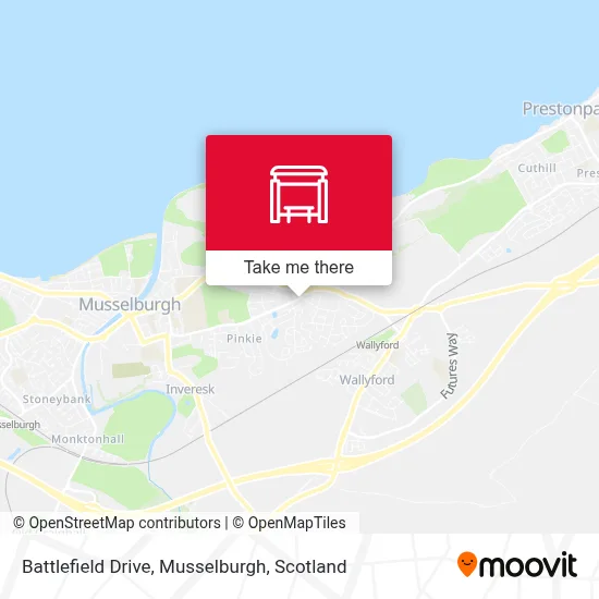 Battlefield Drive, Musselburgh map